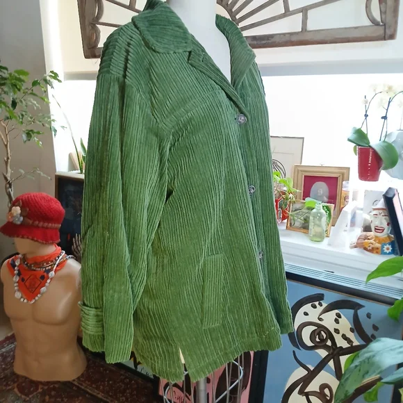 Vintage Foxrun Green Corduroy Jacket Size M - Picture 3 of 10